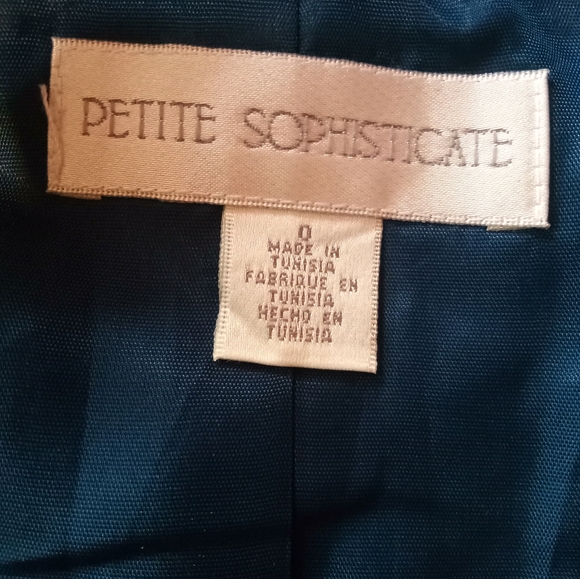 🛍️ BUNDLE ONLY 🛍️Petite Sophisticate Iridescent Blue Blazer - Picture 8 of 10